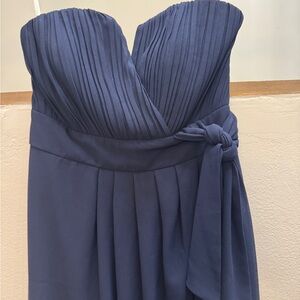 Lulu's Navy Strapless Maxi Gown size xs
